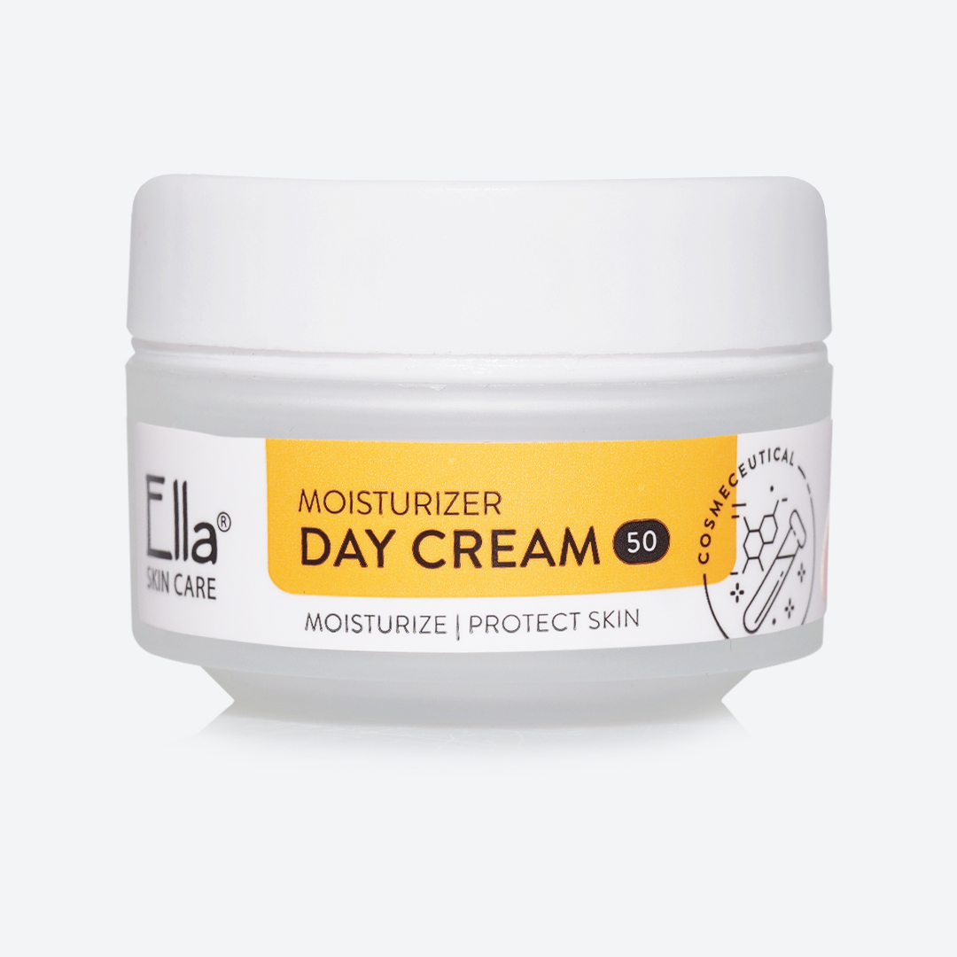 Ella Skincare Day Cream SPF 50 Satin Glow with Hyaluronic Acid Produk